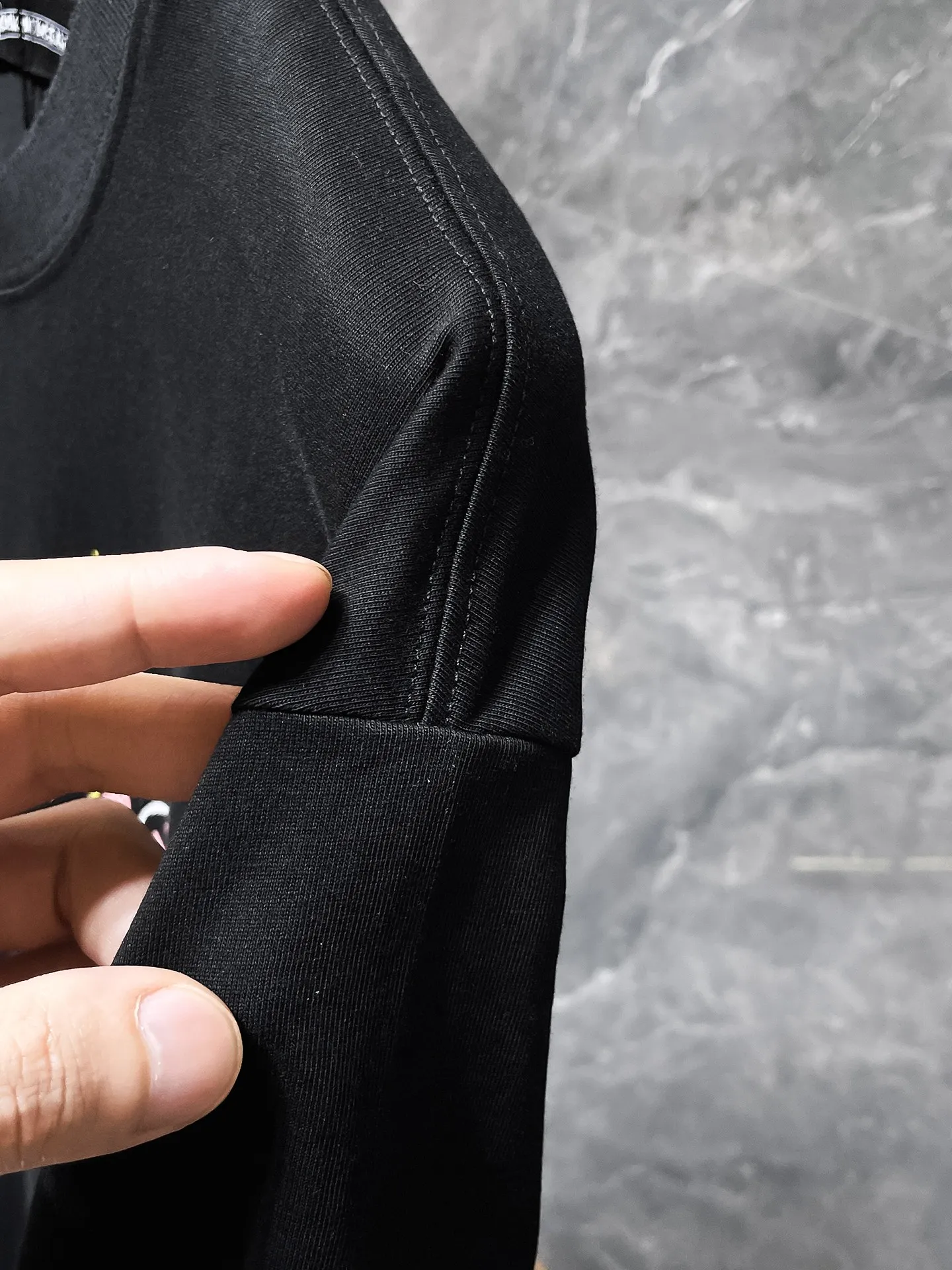 P150   夏季上新 Chrome Hearts 25ss 高定版！ ! High-weight, environmentally friendly and high-quality top-quality fabric 280g Crow Sanskrit hand-painted scratched foam short-sleeves. Counter synchronization. 1:1 replica version. Recommended color: black white. Size: S, M, L, XL